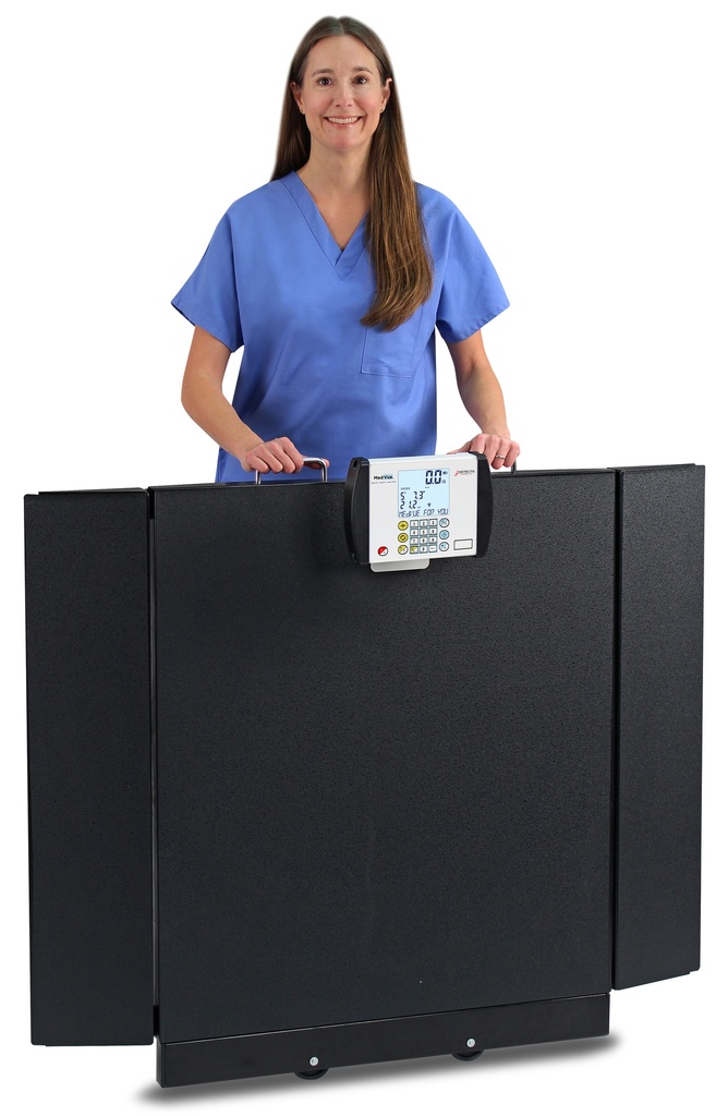 Detecto Portable Bariatric Wheelchair Scale, 1000lb Capacity