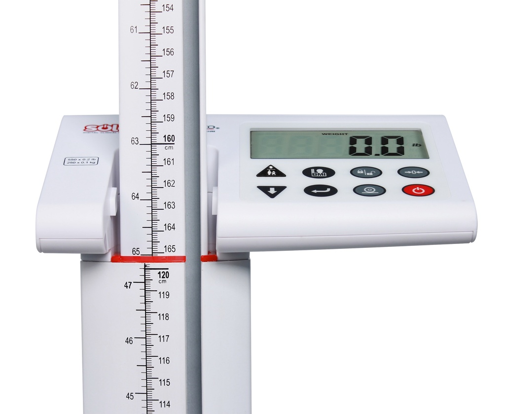 Detector Solo Digital Clnical Scale - Mechanical Height Rod - 550lb