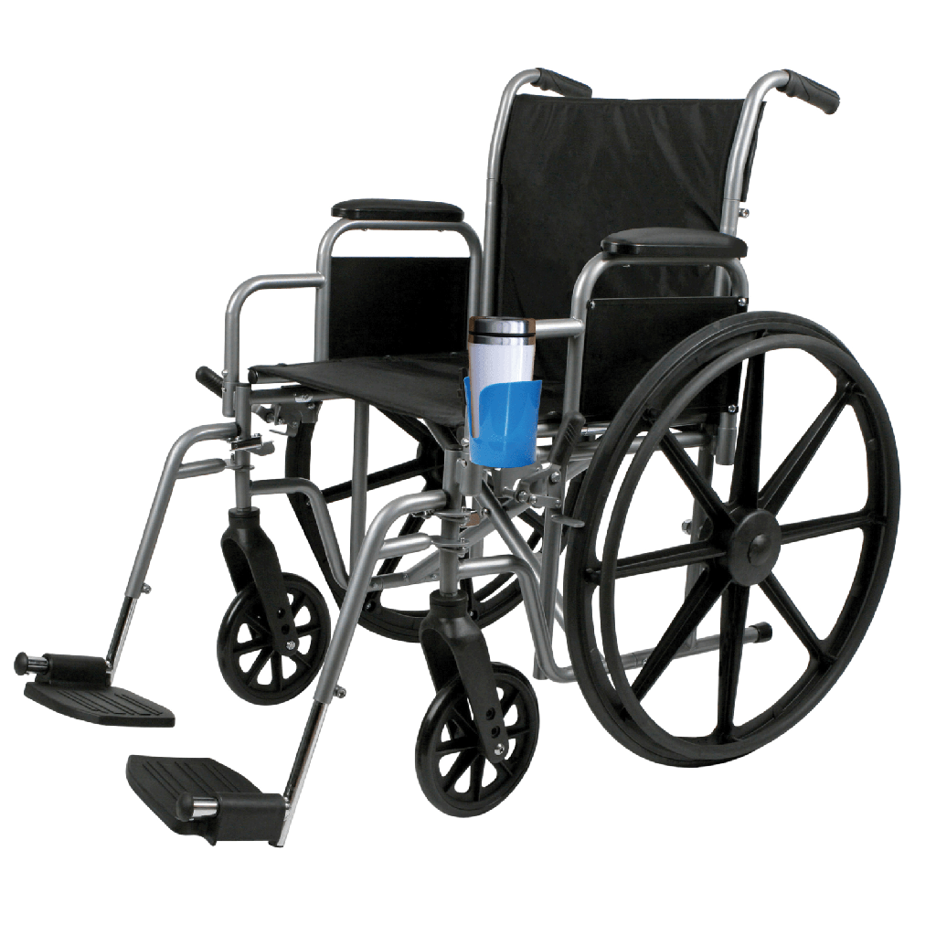 Wheelchair Cup Holder, Blue