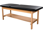 Hausmann Timber Solid Wood Treatment Table with H-Brace 