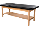 Hausmann Timber Solid Wood Treatment Table with H-Brace 