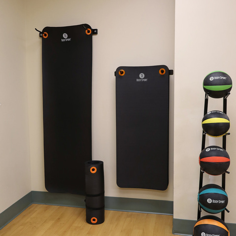 BodySport Wall-Mounted Mat Rack