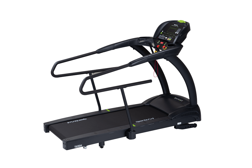 SportsArt T635M Rehabilitation Medical Treadmill, Center Handle Bar with Contact Heart Rate, 900 MHz