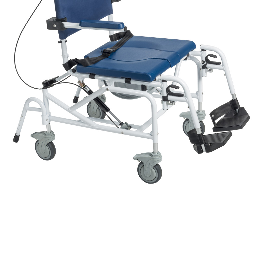 Drive Medical Tilting Aluminum Rehab Shower Chair Commode