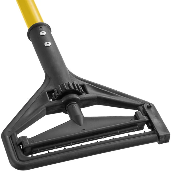 Lavex 60" Yellow Quick Release Fiberglass Mop Handle