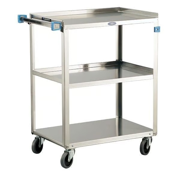 Lakeside Standard Duty Cart, 3 Shelves - 18 3/8"W x 30¾"L x 33"H - 300 lb Capacity