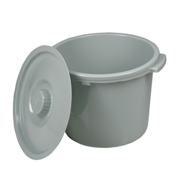 Commode Bucket with Handle and Lid - 12/Case