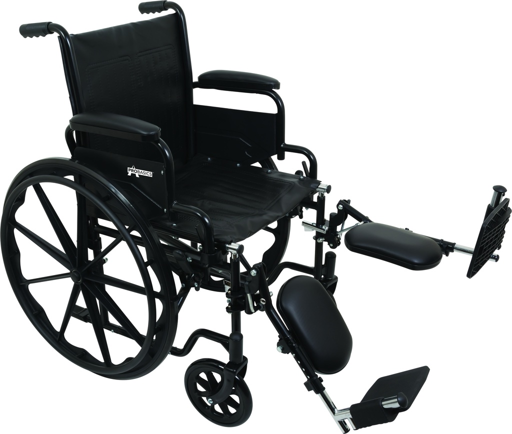 ProBasics Economy K1 Wheelchair w/ Leg Rests 20"