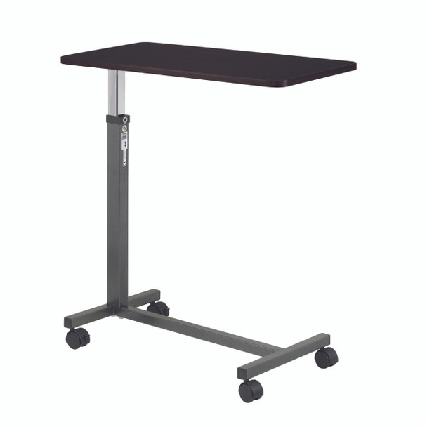 Drive Medical Non Tilt Top Overbed Table, Silver Vein
