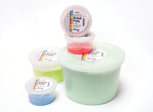 Physical Enterprise Rehab Putty, 4oz/1 lb, Green, Medium 