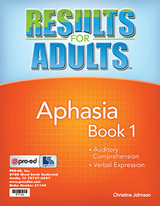 Results for Adults Aphasia Book 1 - OUT OF PRINT