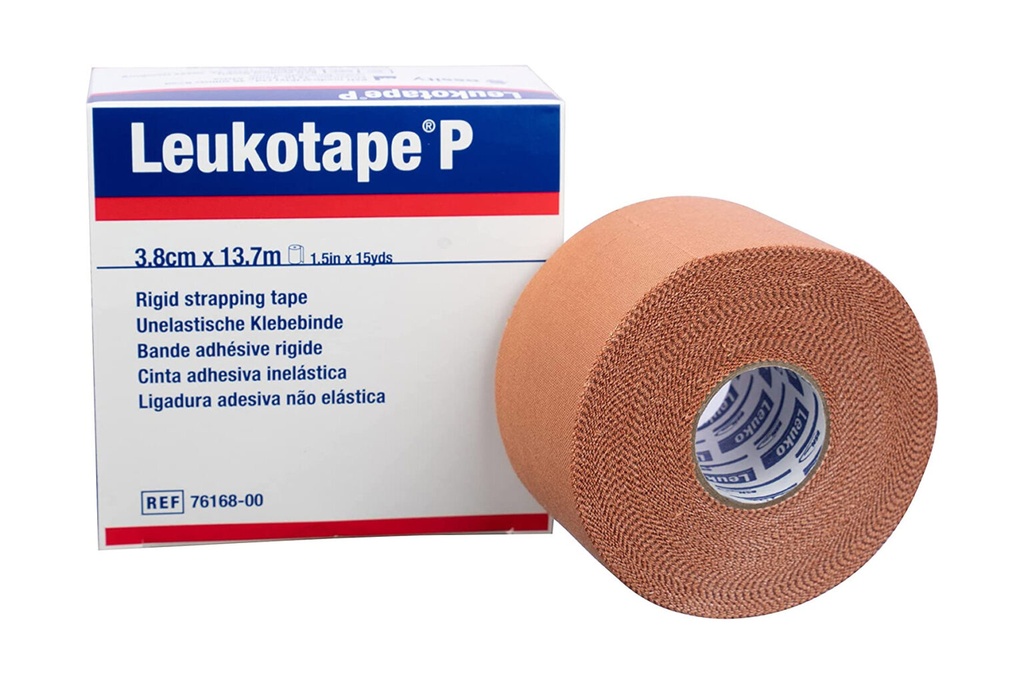 BSN Medical Leukotape Rigid Strapping Sports Tape, Latex, 1.5" x 15yds