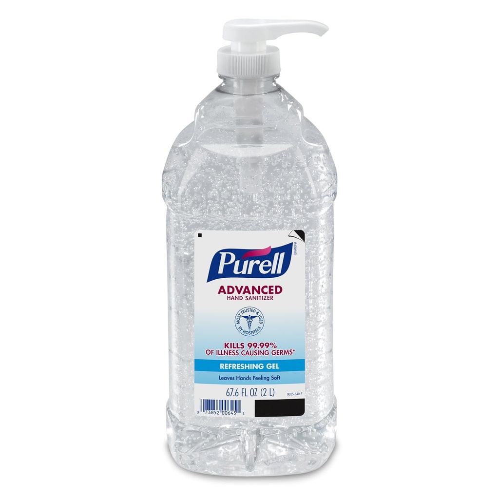 Purell® Advanced Instant Hand Sanitizer - 2ltr Pump - Case of 4