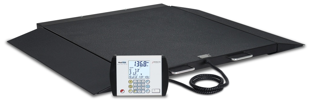 Detecto Portable Bariatric Wheelchair Scale, 1000lb Capacity