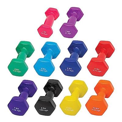 Vinyl Coated Dumbbell Set 1-10lbs 