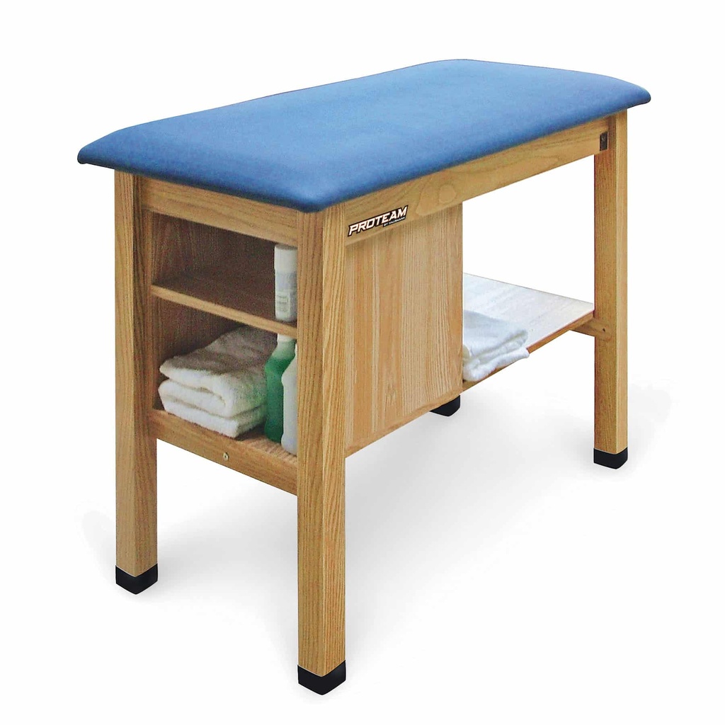 ProTeam™ Taping Table w/Storage Sheet and Open Cabinet
