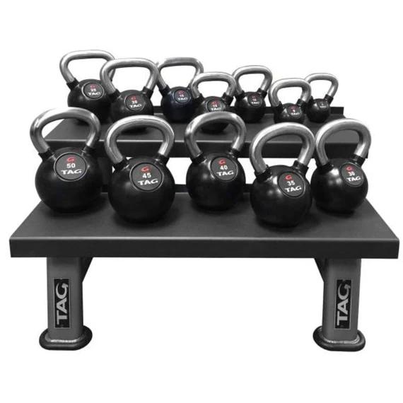 TAG Rubber Encased Kettlebell with Chemical Chrome Handle