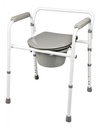 Lumex Deep Seat 3 in 1 Steel Folding Commode - Case of 4