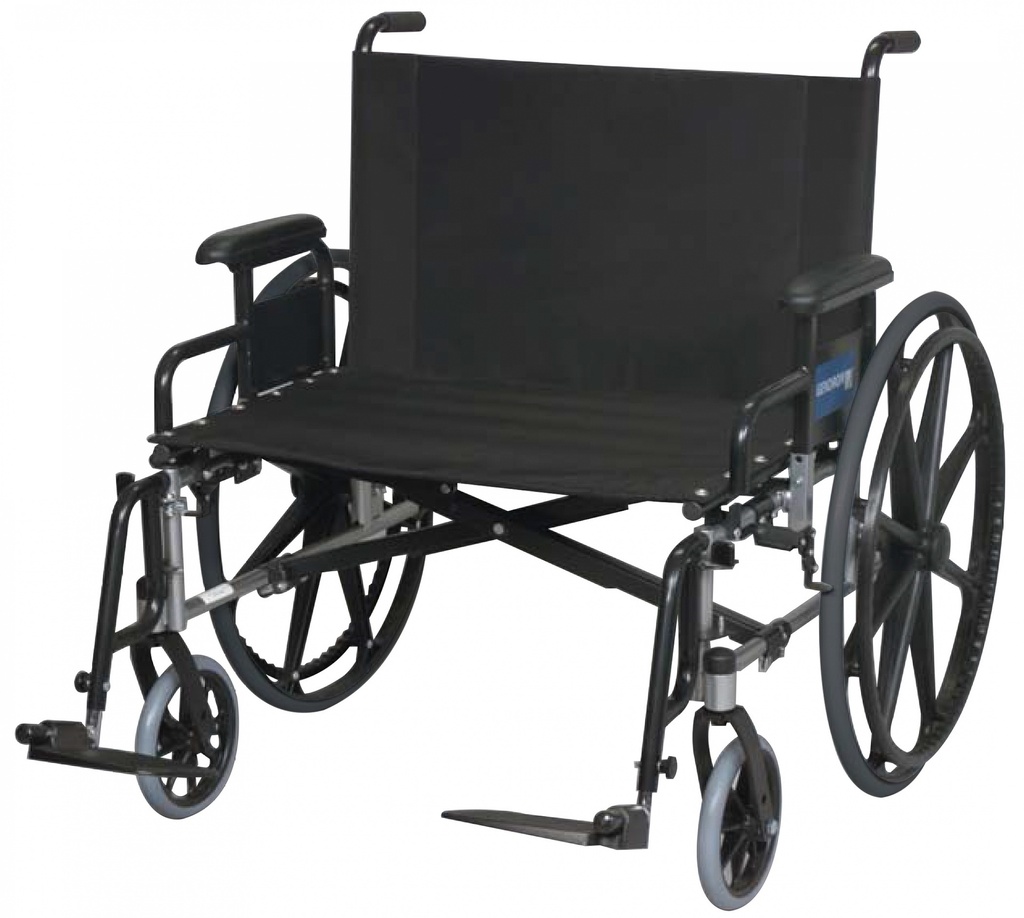 Gendron Regency XL 2002 Bariatric Wheelchair w/Removable Desk Arms and Swing-Away Foot Rests