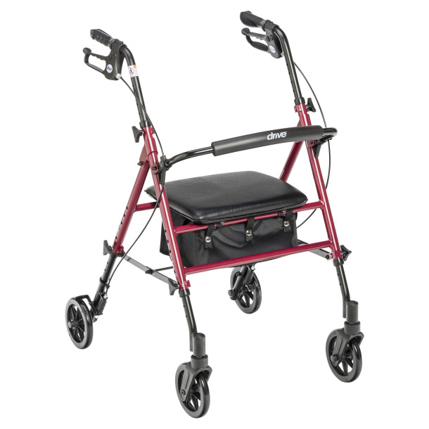 Adjustable Height Rollator w/6" Casters