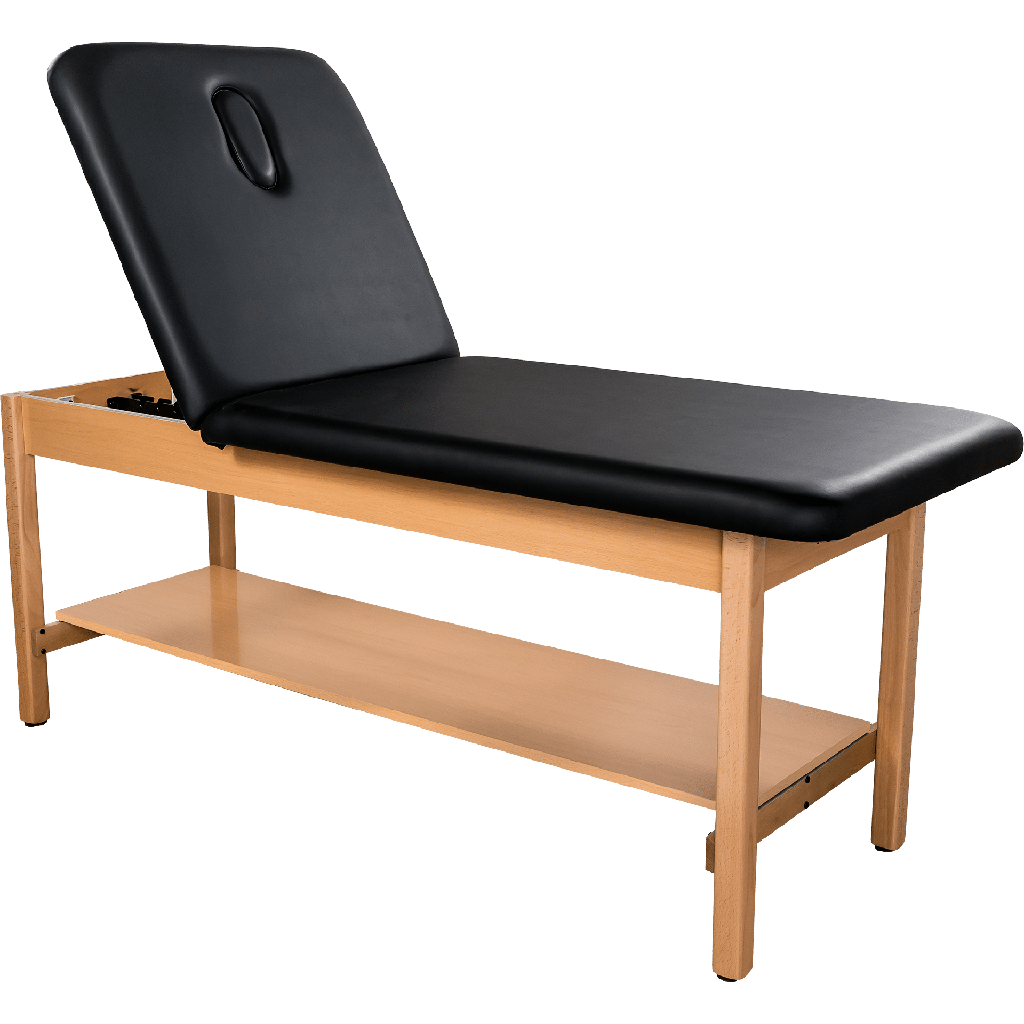 Hausmann Timber Solid Wood Treatment Table with H-Brace 