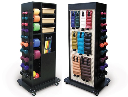 Hausmann Multi-Purpose Weight Rack with Open Shelf Storage