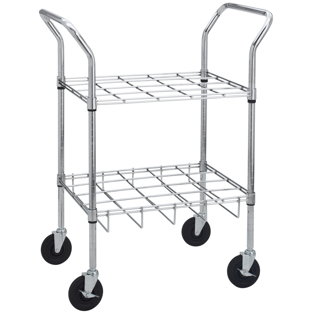 Drive Medical Chrome Oxygen Cylinder Cart