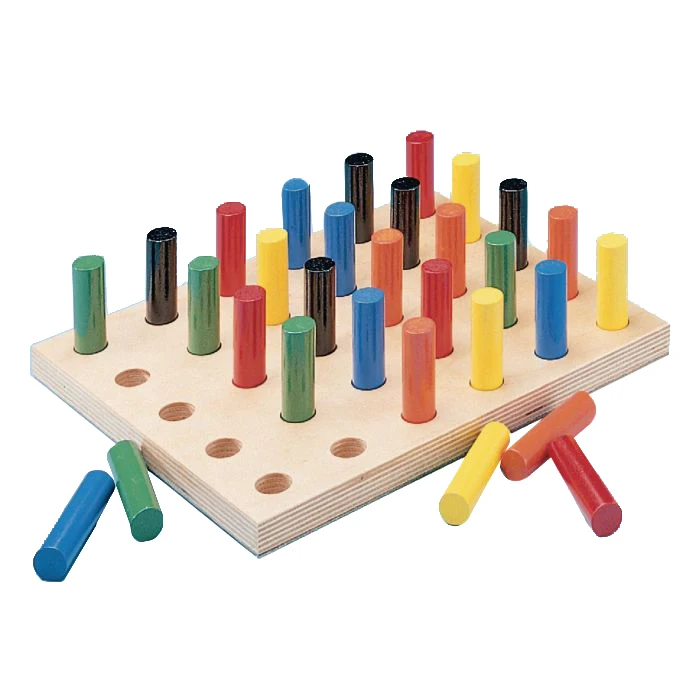 Pegboard with Round Pegs