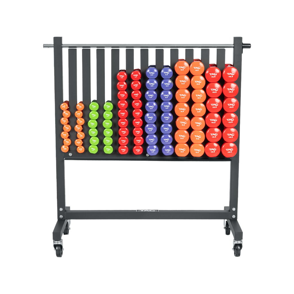 Vertical Vinyl Dumbbell Kit (Rack and Dumbbells)