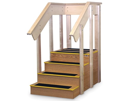 [HAU1567] Hausmann Straight Staircase w/Platform