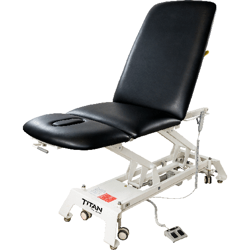 [HAU6083-BK] Hausmann Titan  3-Section Hi-Lo Treatment Table