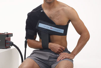 [AGR590422-03] Game Ready®  Shoulder Wrap* with ATX, Medium, Right (fits chest sizes 33"-45")