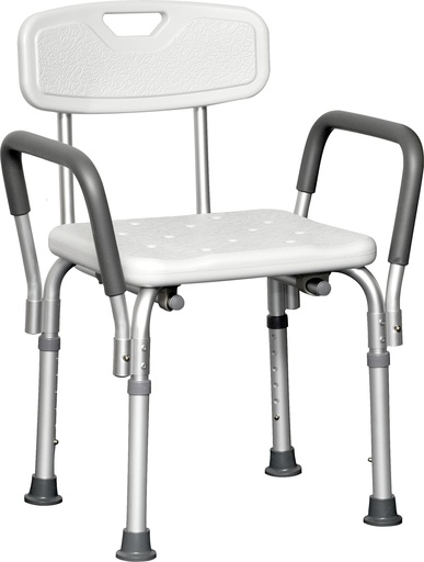 [CHBBSCWBA] ProBasics Deluxe Shower Chair with Padded Arms - 4/Case