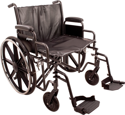 [CHBWC72418DS] ProBasics Heavy Duty K0007 Wheelchair, 24" x 18" Seat with Footrests