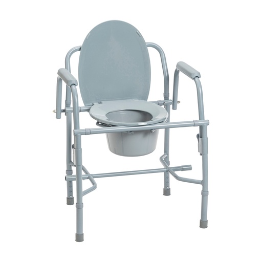 [DDH11125KD-1] Drive Medical Drop Arm Bedside Commode