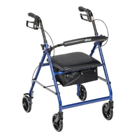 Drive Medical Rollator Rolling Walker with 6" Wheels