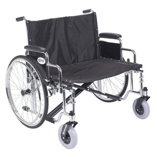 [DDHSTD30ECDDA] Drive Medical Sentra EC Heavy Duty Extra Wide Wheelchair, Detachable Desk Arms, 30" Seat