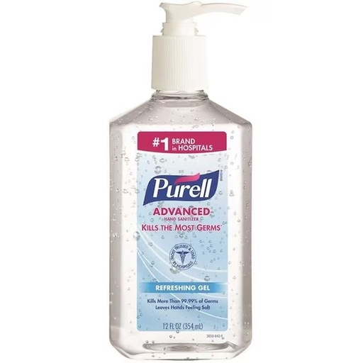 [GJ9652-12] Purrell Instant Hand Sanitizer, 8 fl oz Pump Bottle  