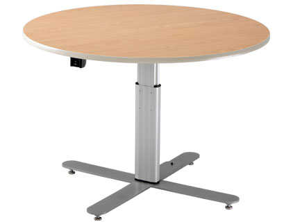[PPFMP470] Adjustable Large Round Table - Powered