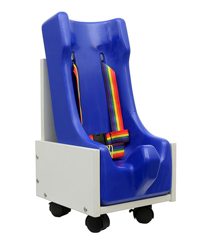 Skillbuilders 2-Piece Mobile Floor Sitter w/Wood Base