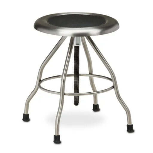 [CLISS-2169] Clinton Stainless Steel Stool with Rubber Feet