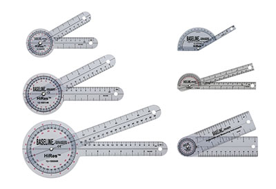 [FAB12-1028]  Baseline Plastic Goniometer 6-Piece Set 