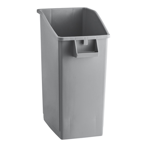 [LVX475WHUC23GY] Lavex 92 Qt. / 23 Gallon Gray Rectangular Under-Counter Trash Can