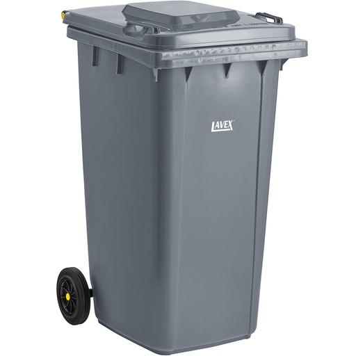 [LVX475TCWHL64GY] Lavex 64 Gallon Gray Wheeled Rectangular Trash Can with Lid