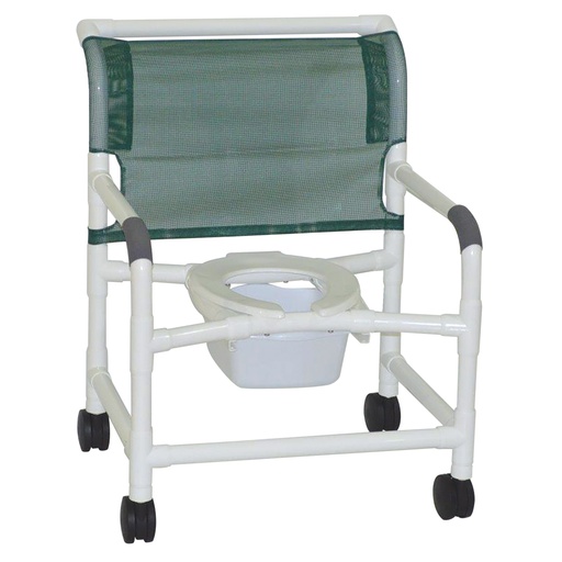 [MJM126-4TW-NB] MJM Wide Shower Chair w/Square Pail - 26"